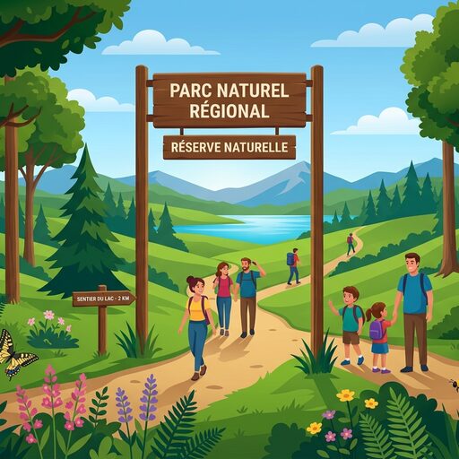 Trail in a nature park